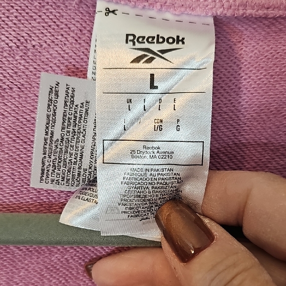Reebok Women's Pink Half-Zip Sweater - Picture 2 of 9